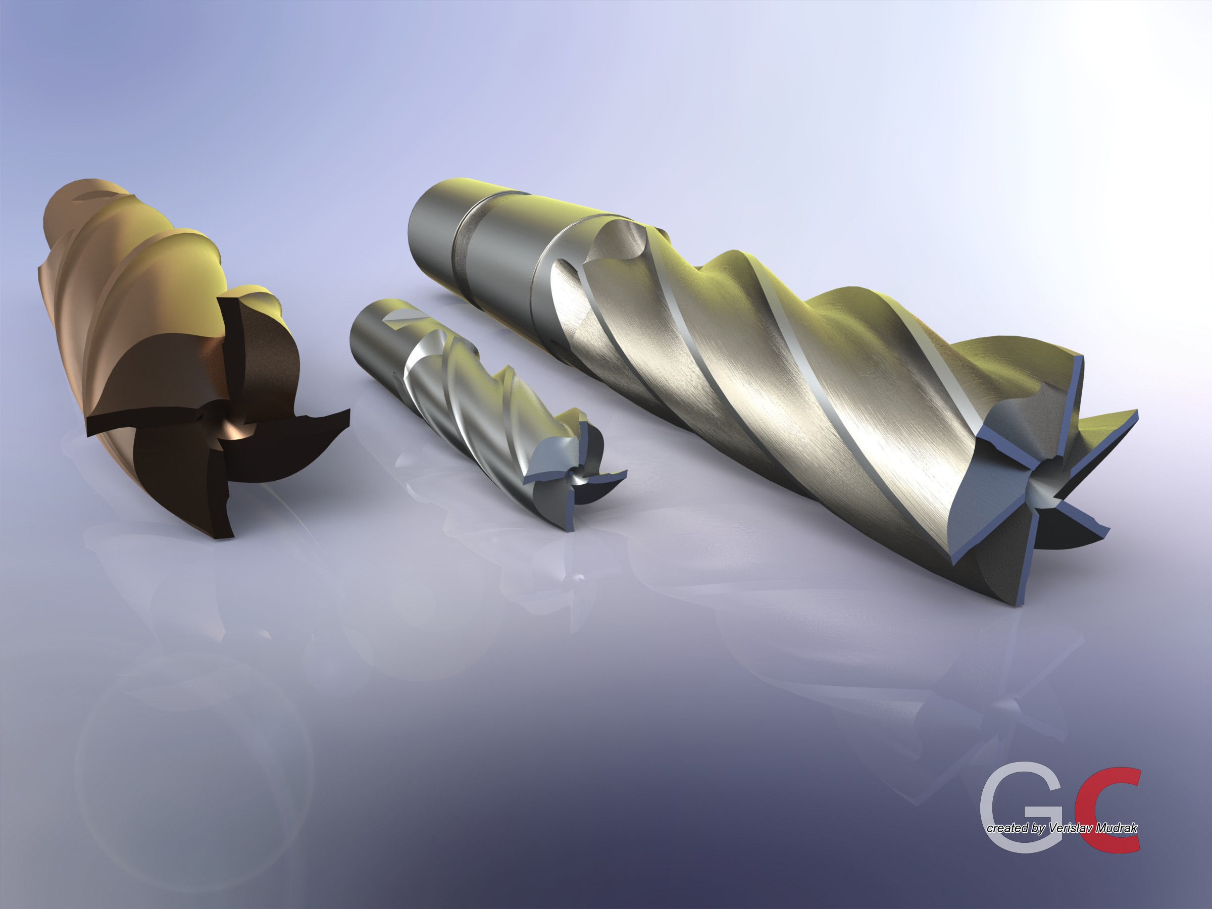 End mill Free 3D model_2