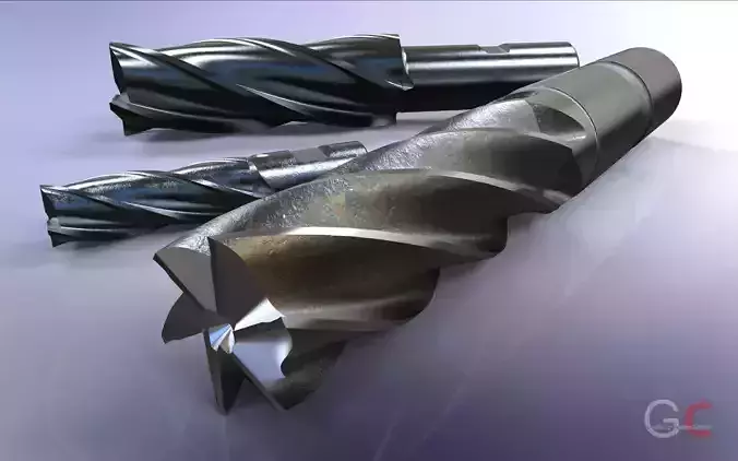 End mill Free 3D model