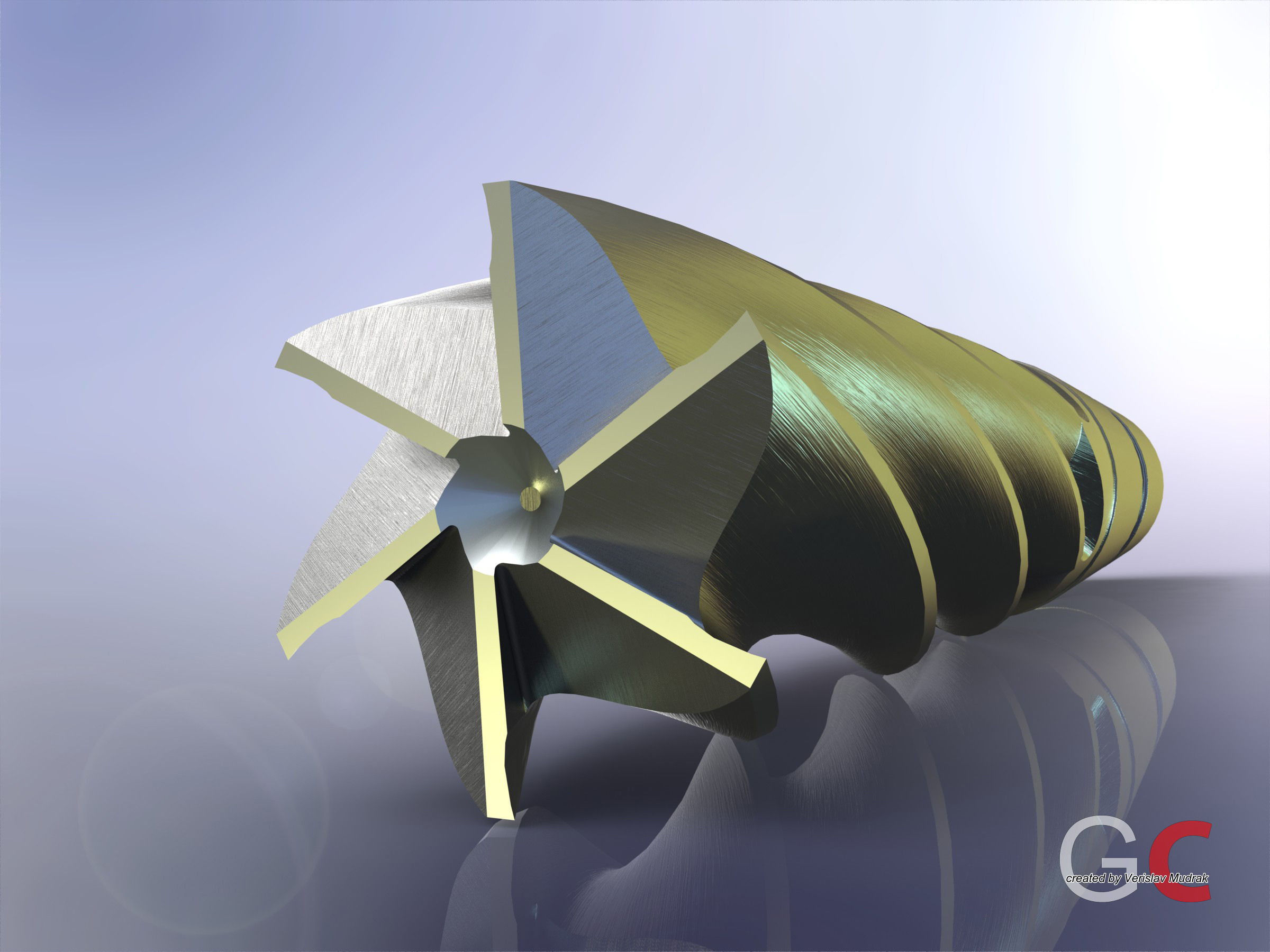 End mill Free 3D model_6