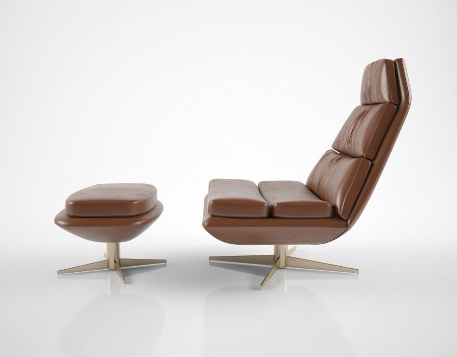 Hamilton Conte Blas armchair 3D model_3