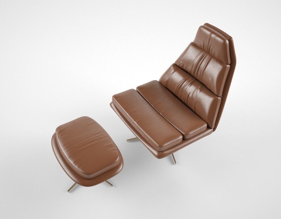 Hamilton Conte Blas armchair 3D model_2