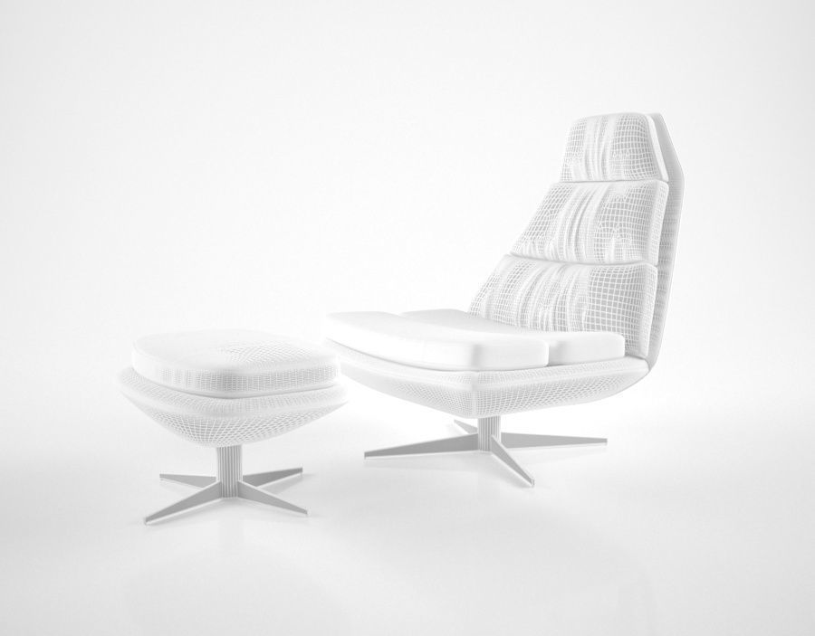 Hamilton Conte Blas armchair 3D model_4