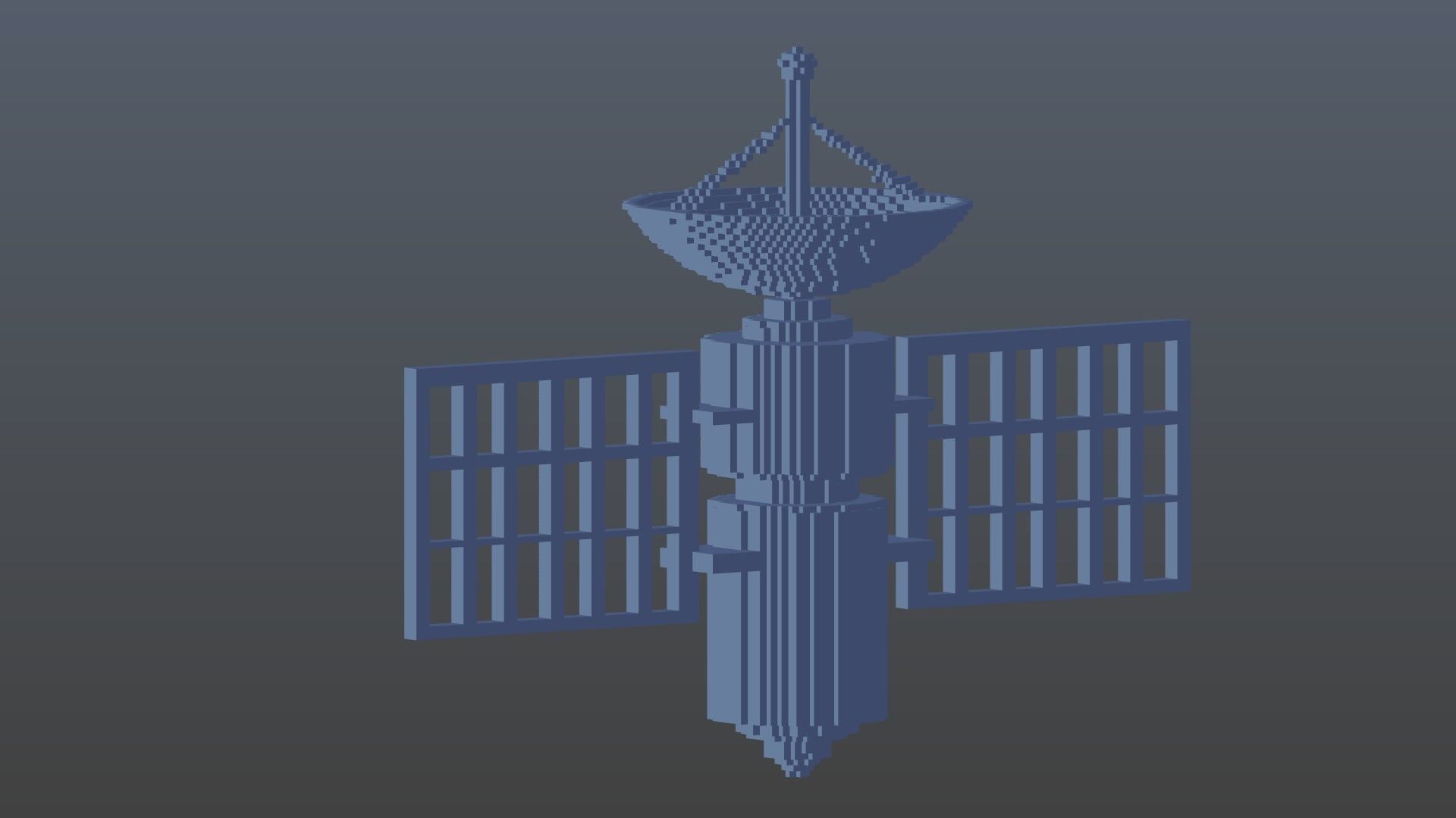 Satellite voxel 3D model_9