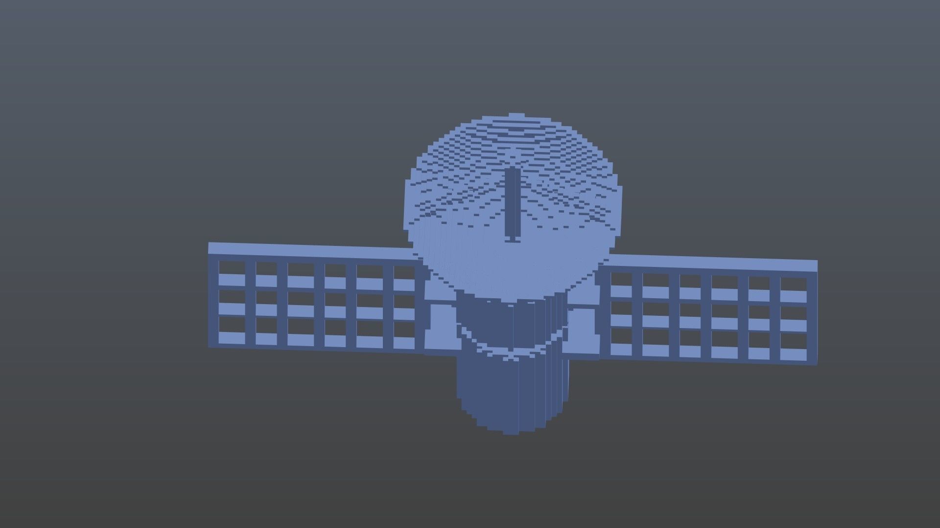 Satellite voxel 3D model_10