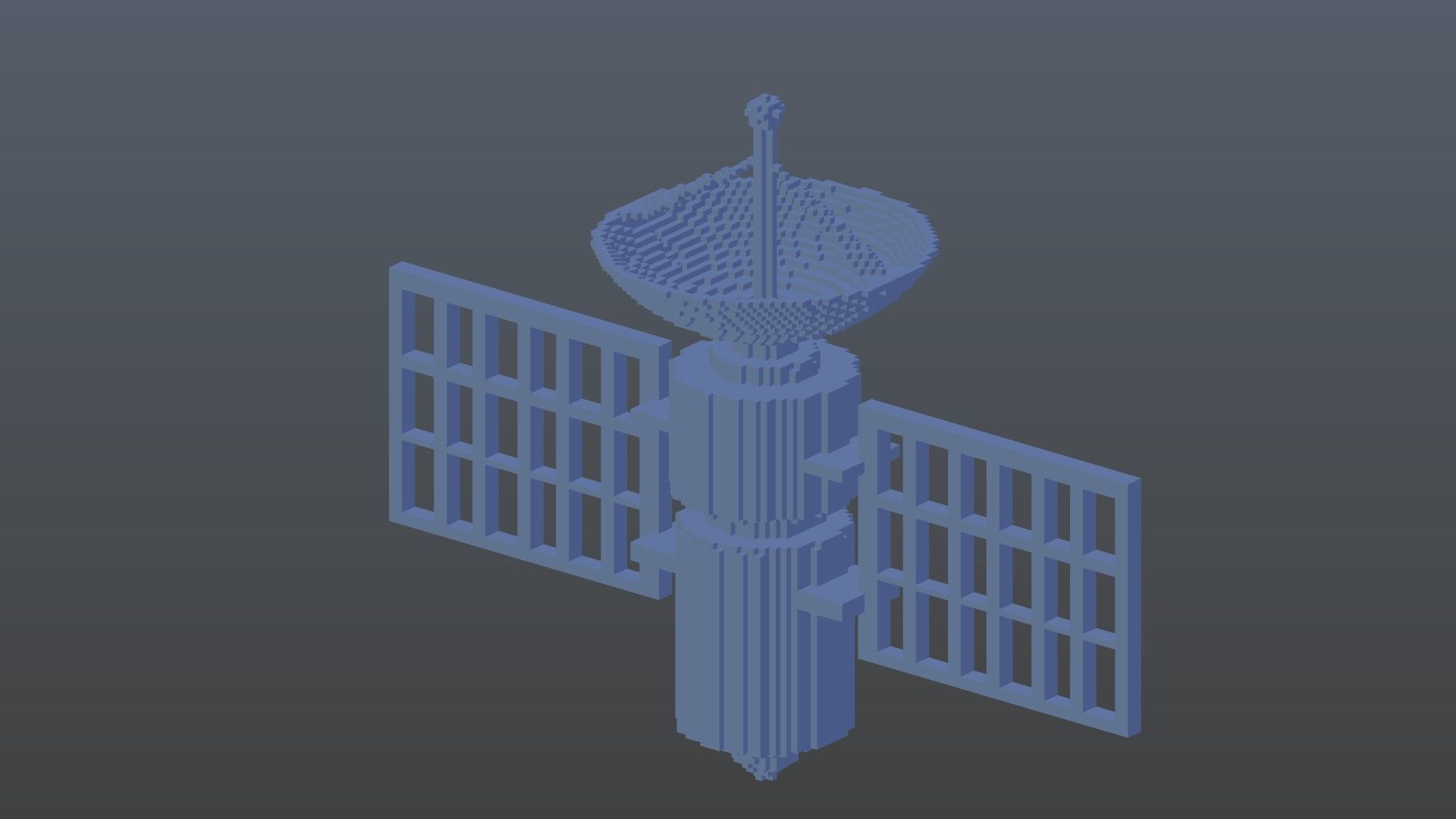 Satellite voxel 3D model_8