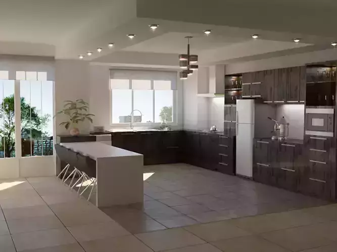 simple kitchen 