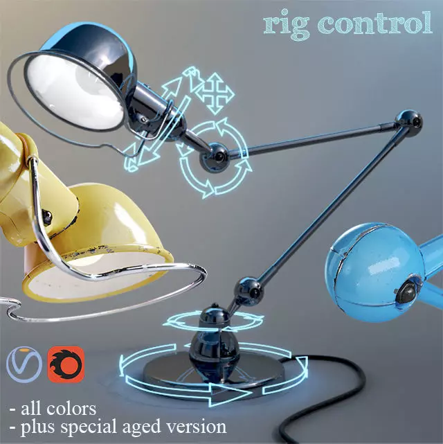 table lamp - Jielde D6440 3D model