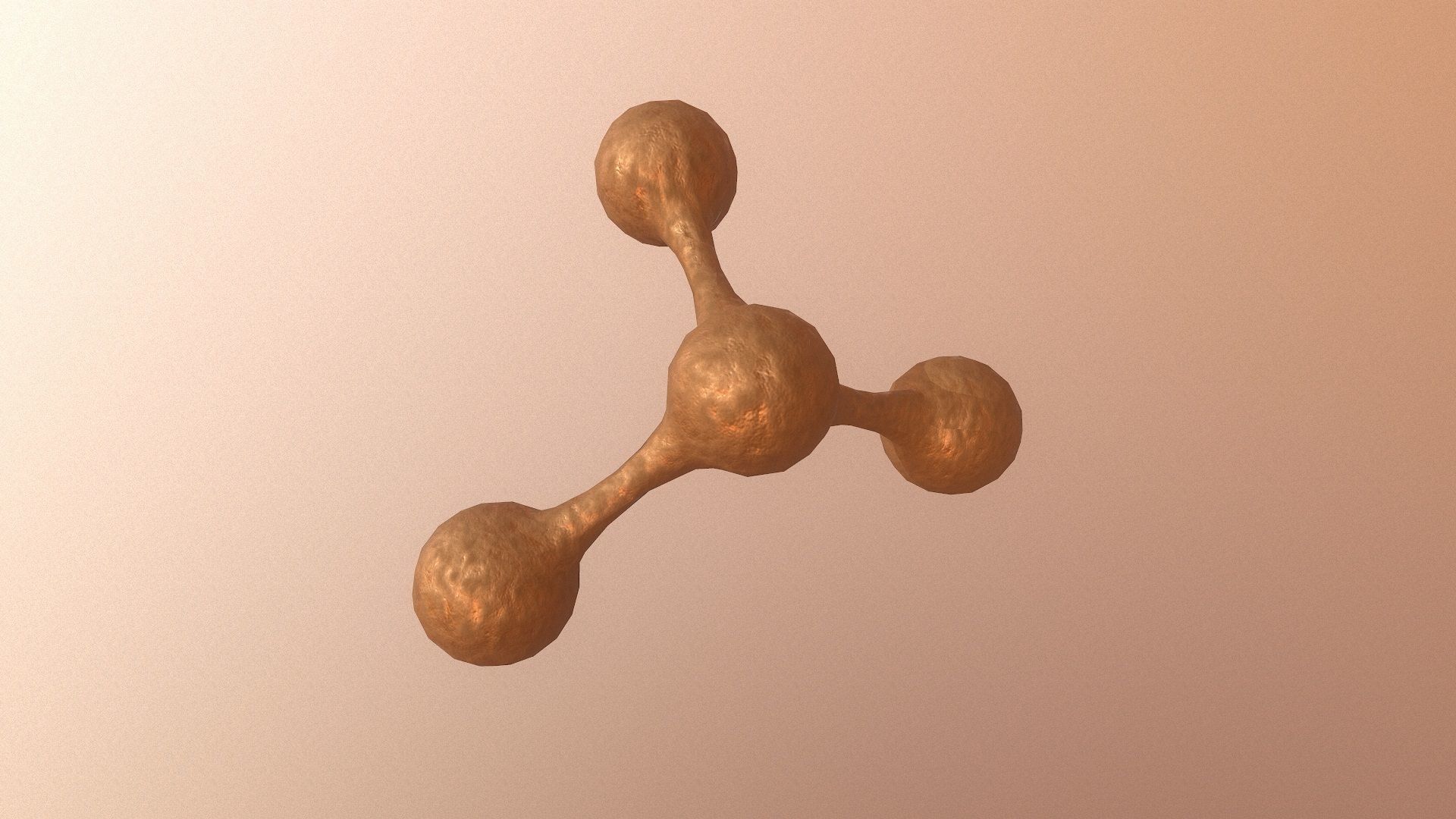 Molecule Exploding Low-poly 3D model_6