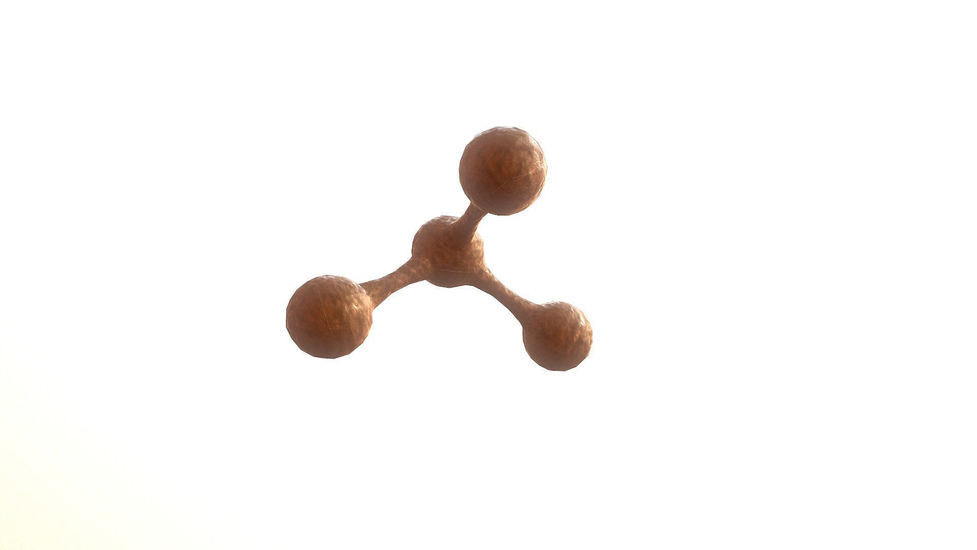 Molecule Exploding Low-poly 3D model_4