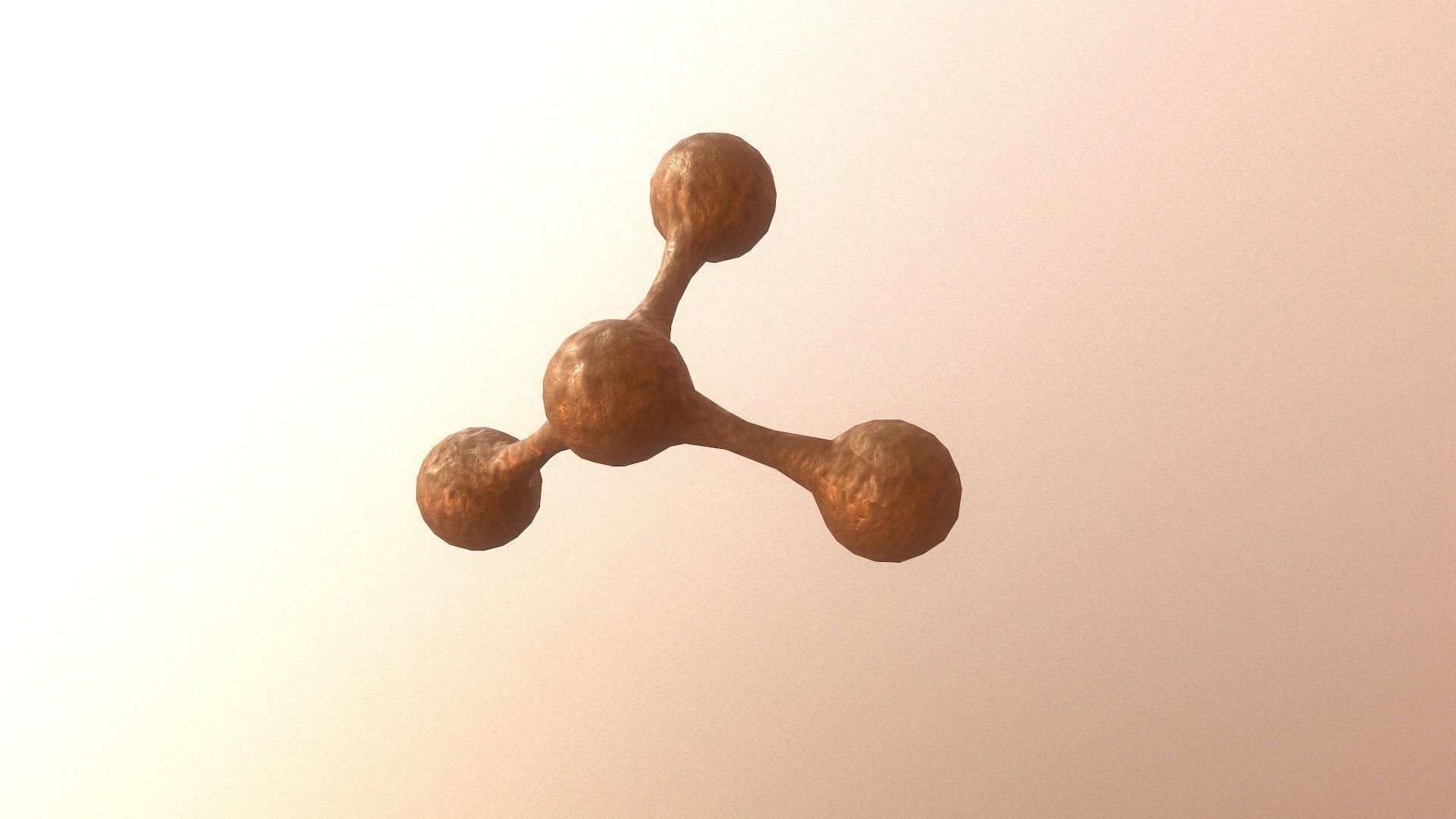 Molecule Exploding Low-poly 3D model_5