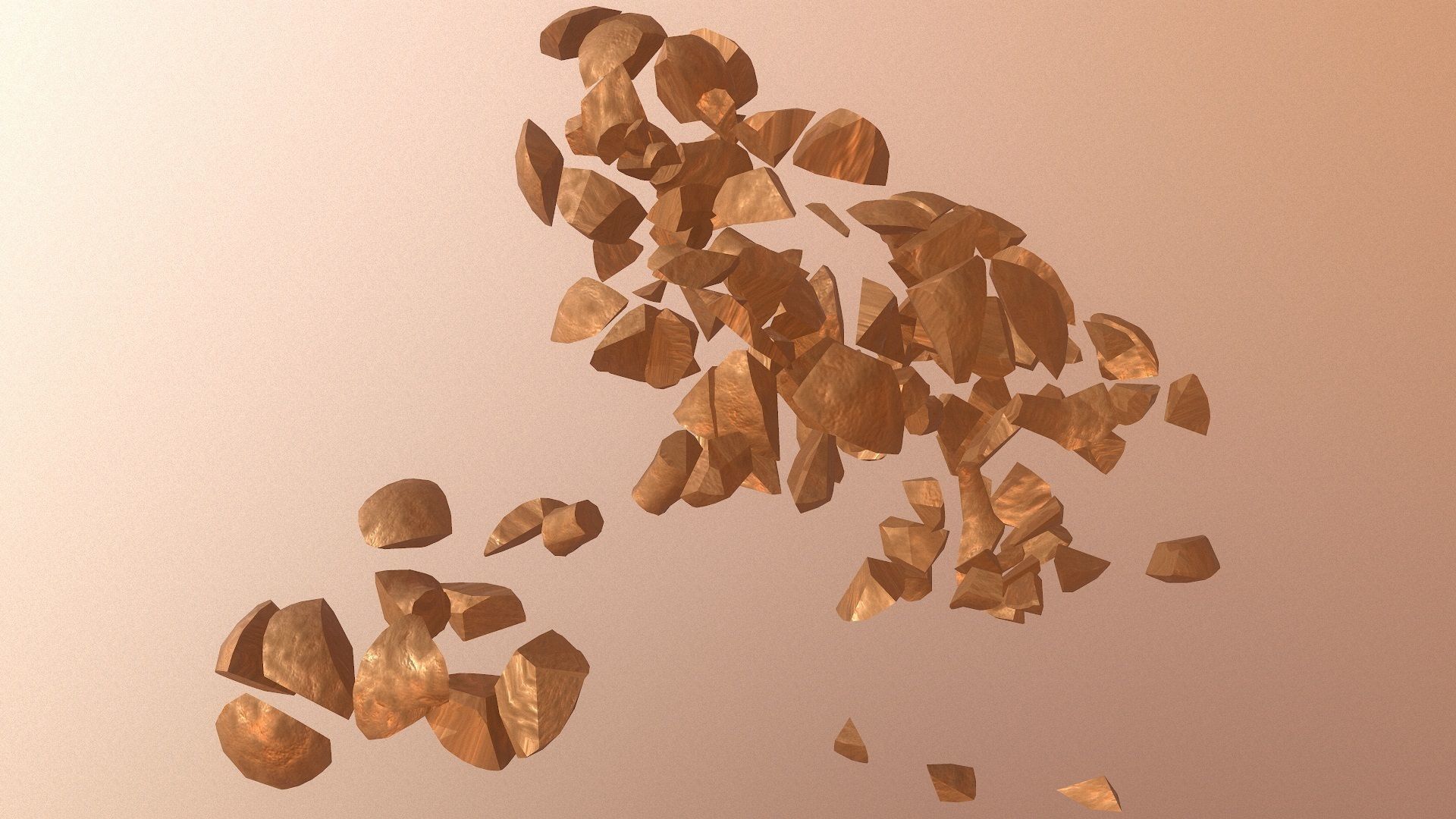 Molecule Exploding Low-poly 3D model_11