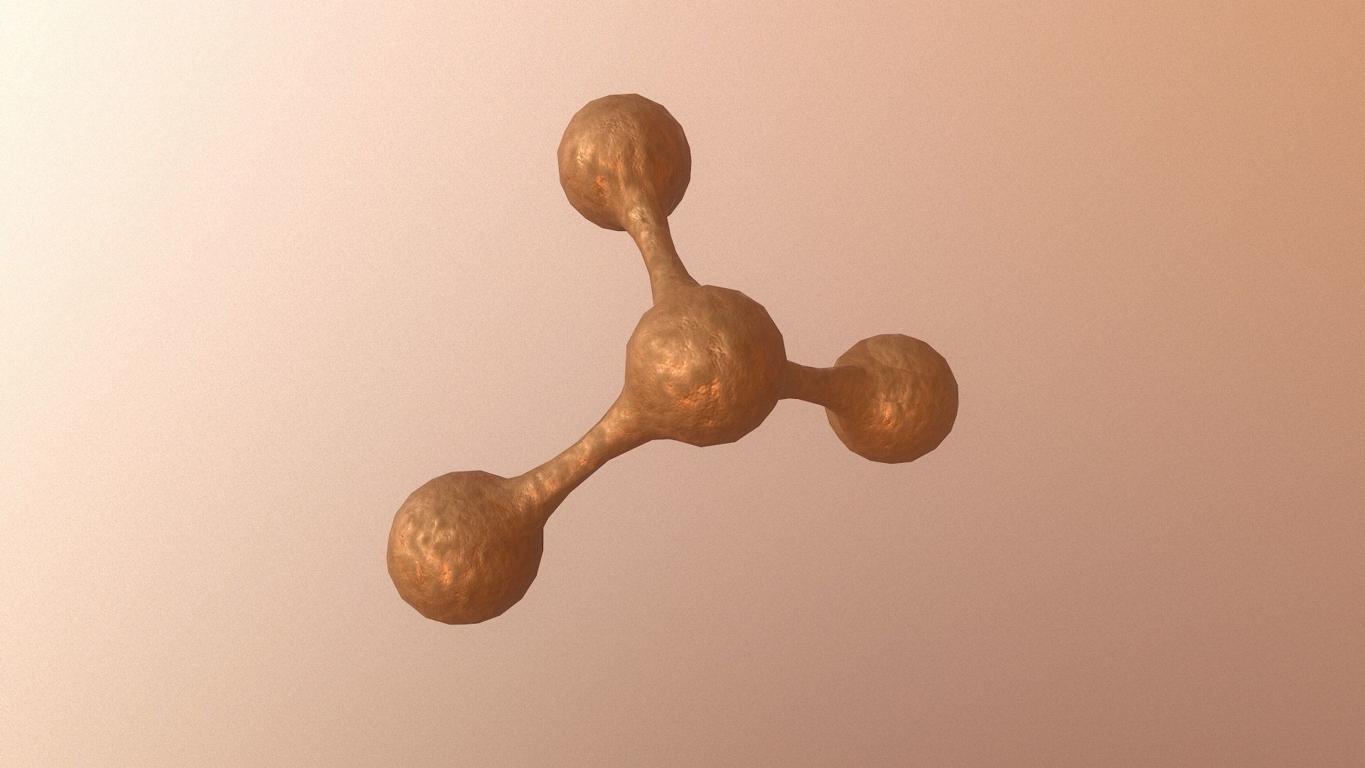 Molecule Exploding Low-poly 3D model_1