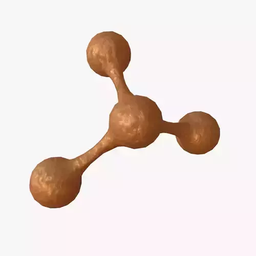Molecule Exploding Low-poly 3D model Molecule Exploding Low-poly 3D model