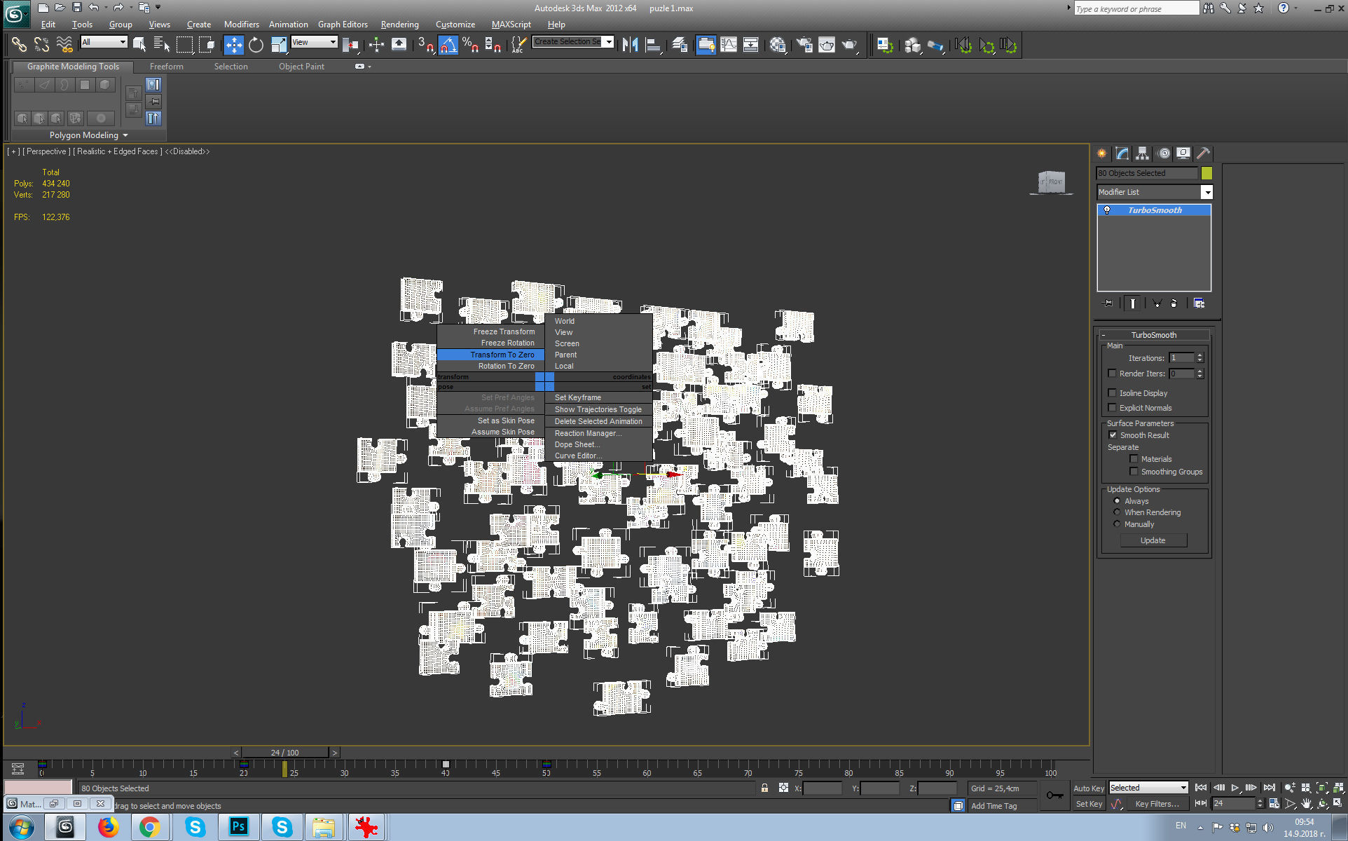 Mona Lisa puzzle Low-poly 3D model_12