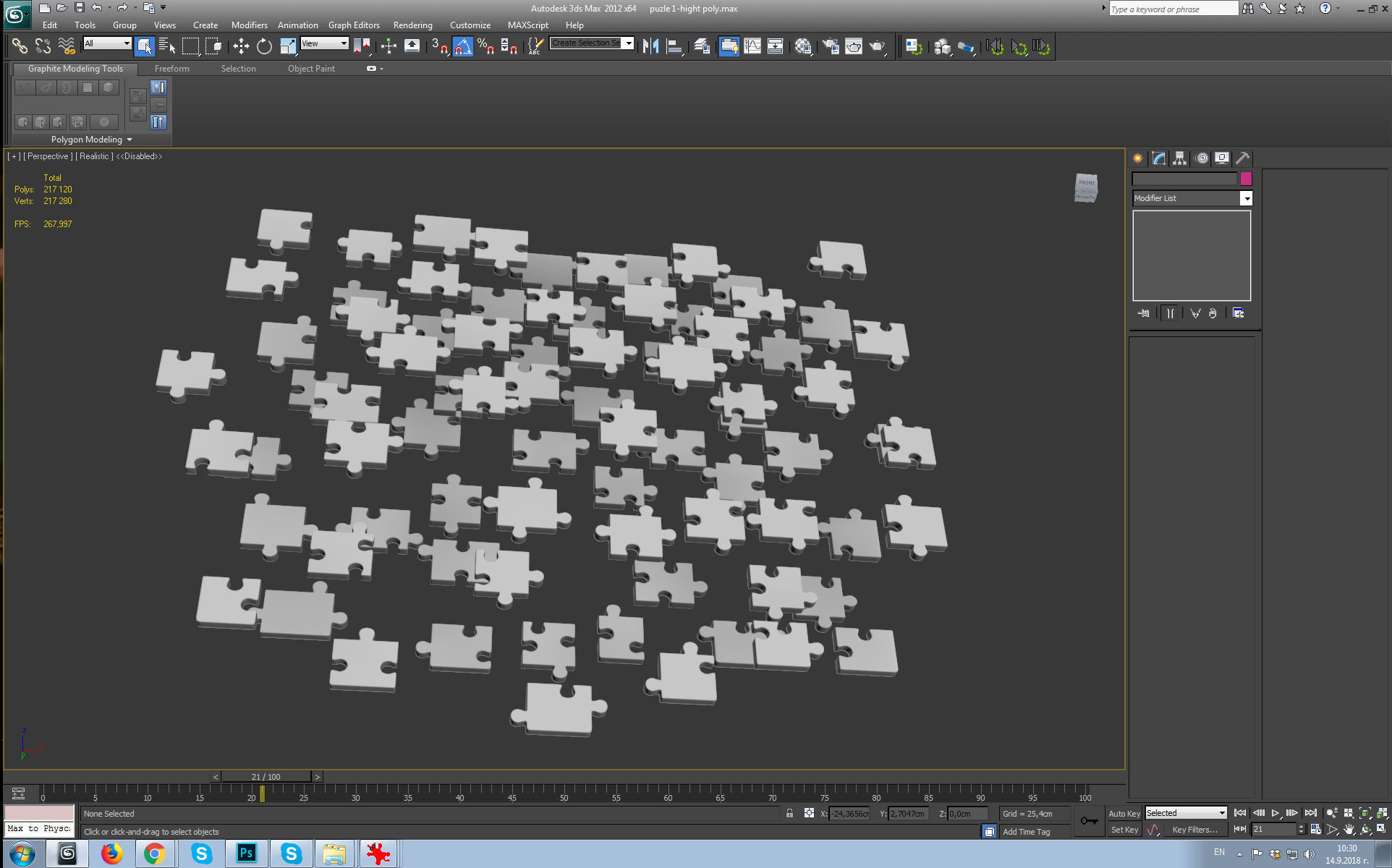 Mona Lisa puzzle Low-poly 3D model_11