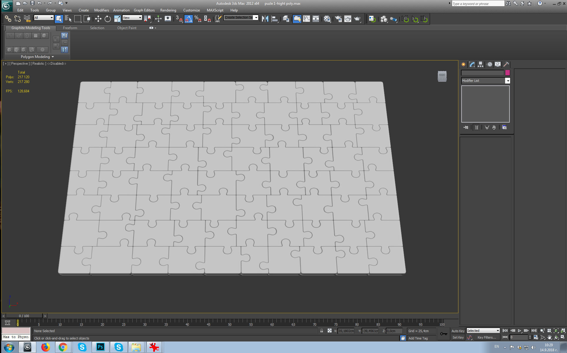 Mona Lisa puzzle Low-poly 3D model_9