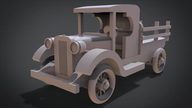 1920s TT Wood Toy Truck 3D print model