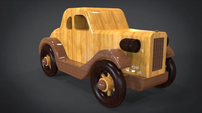 1935 Five-Window Coupe Toy Car Low-poly 3D model