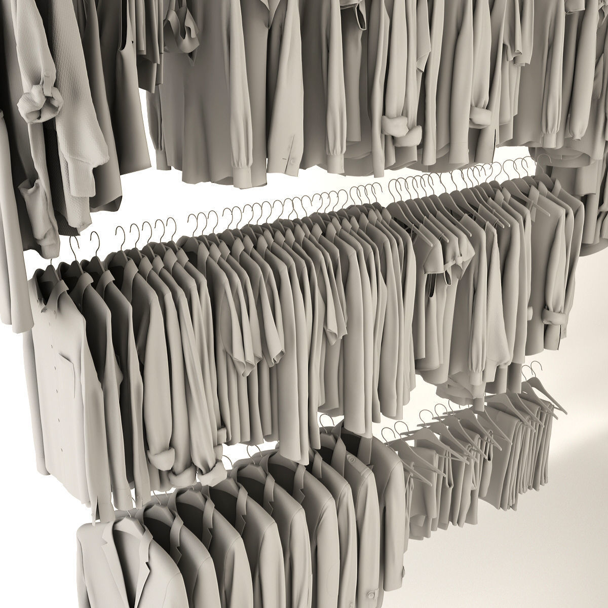 Collection of Clothes  3D model_9