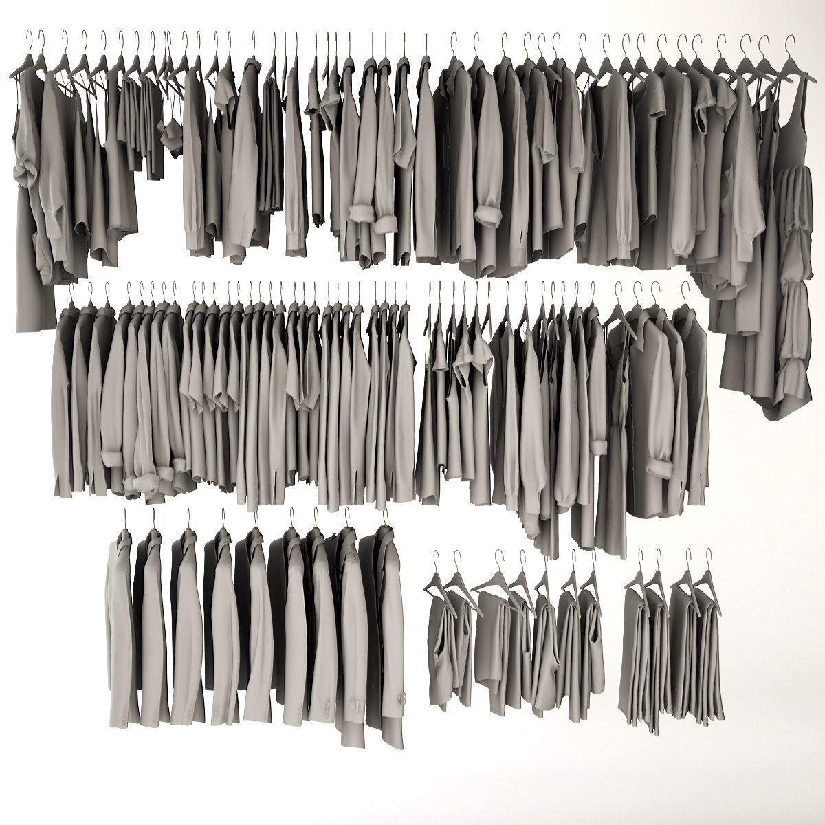 Collection of Clothes  3D model_8