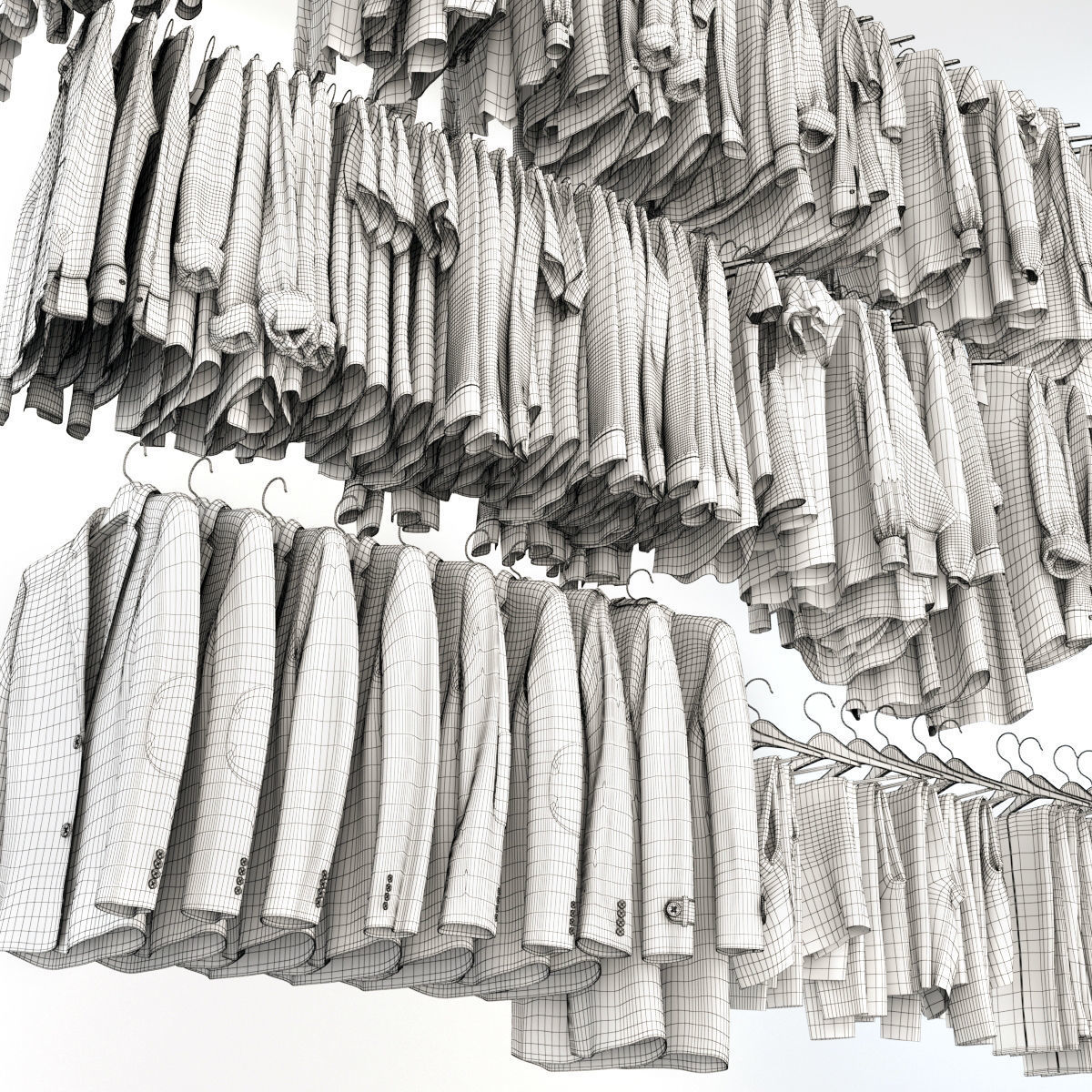 Collection of Clothes  3D model_3