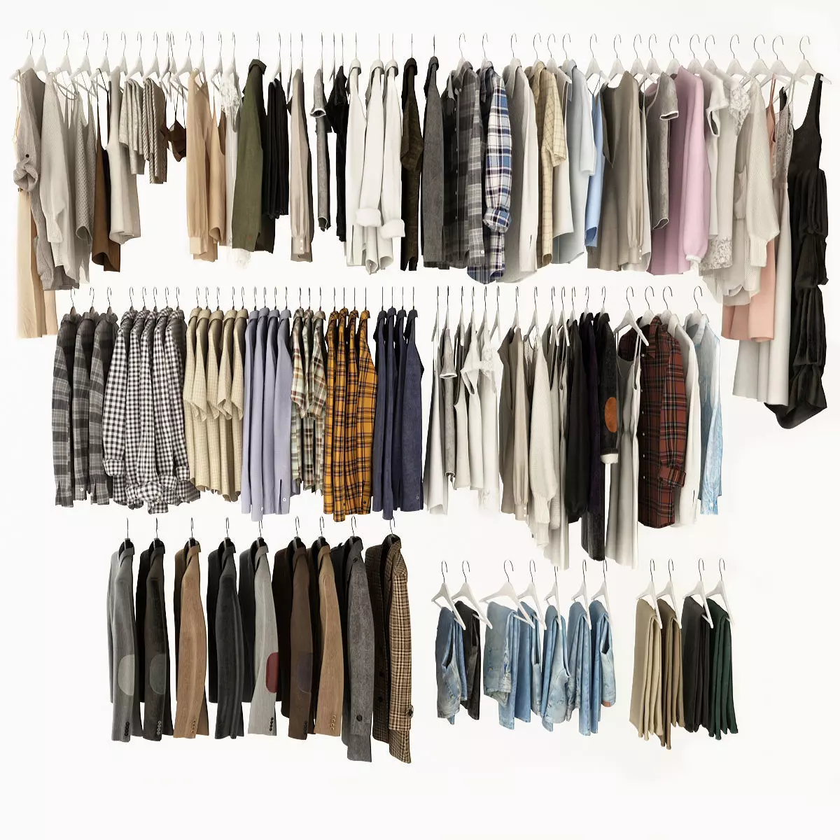 Collection of Clothes  3D model_0