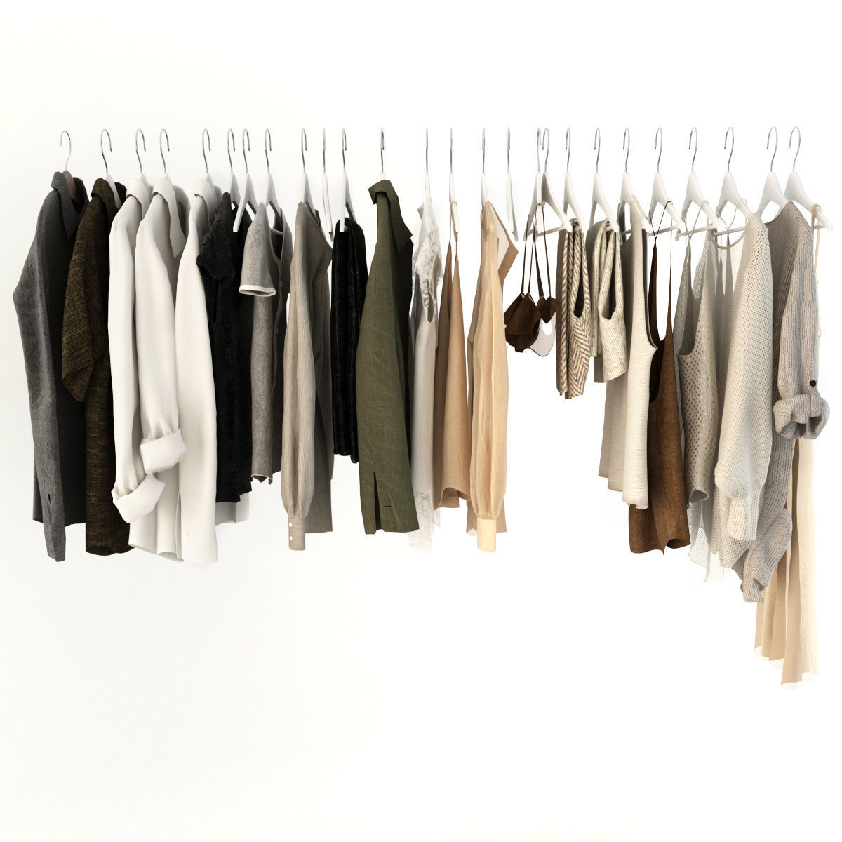 Collection of Clothes  3D model_10