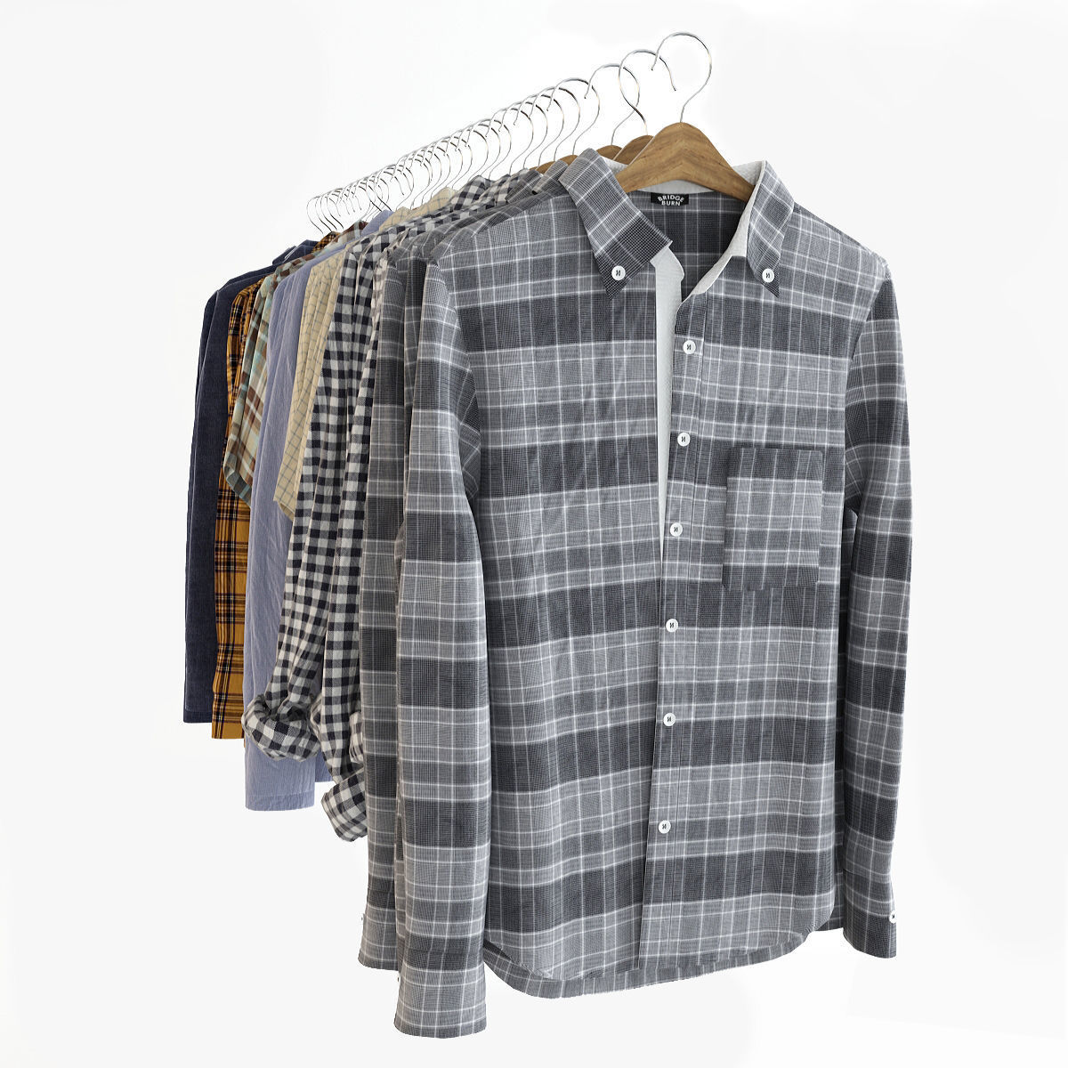 Collection of Clothes  3D model_29