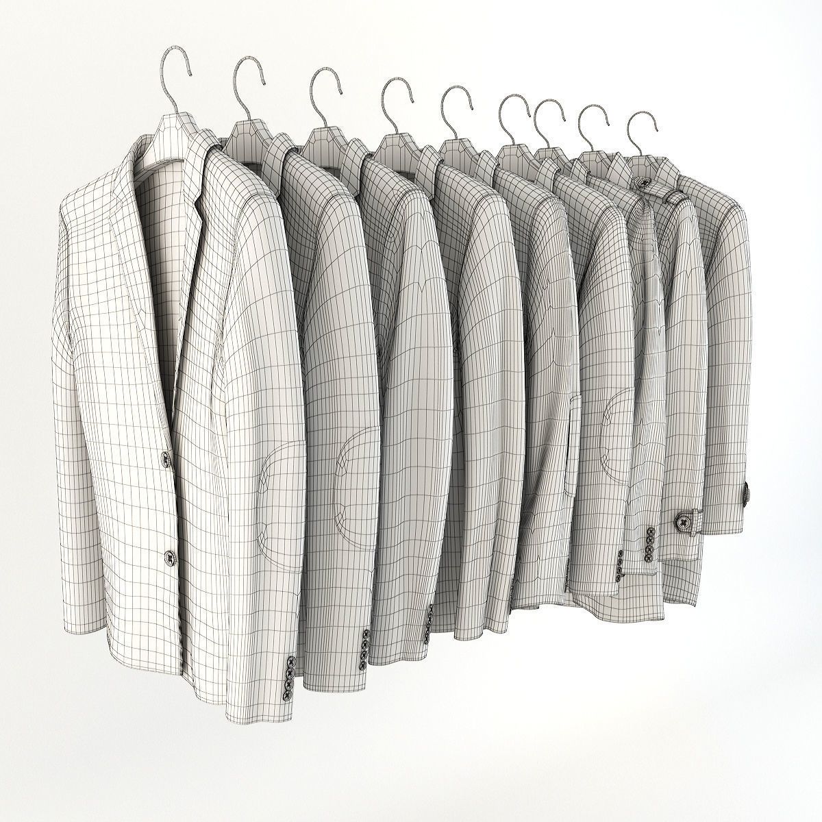Collection of Clothes  3D model_49