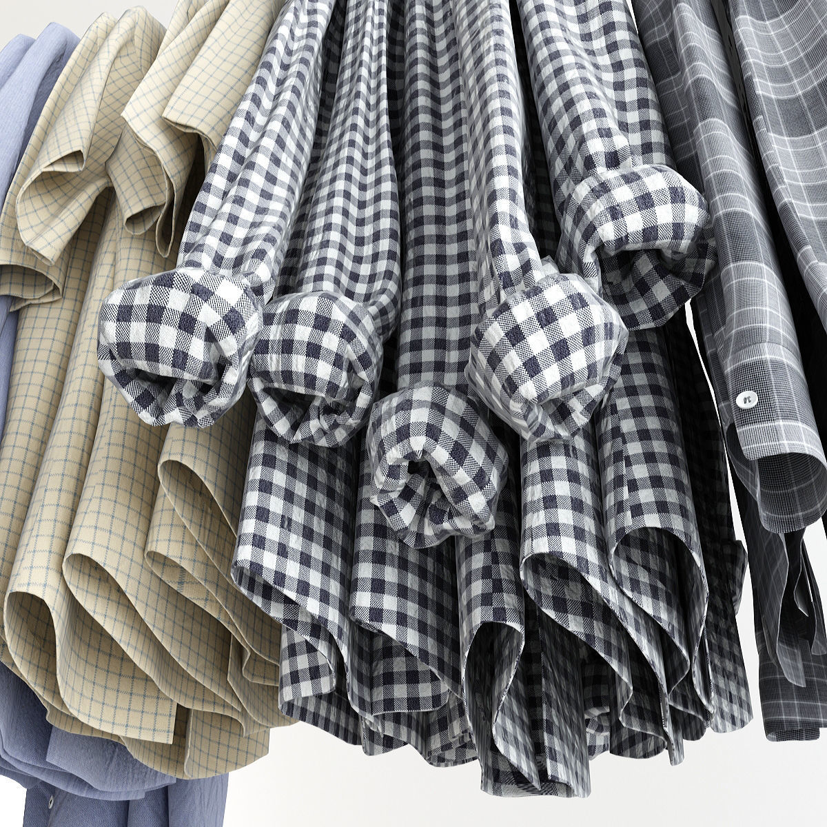 Collection of Clothes  3D model_37