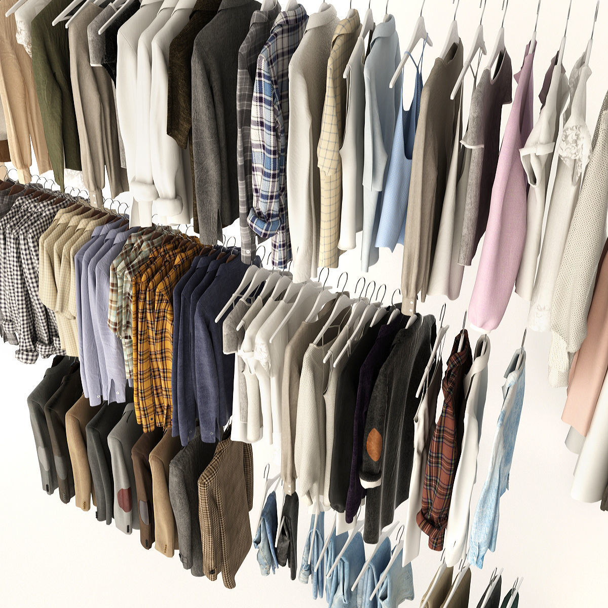 Collection of Clothes  3D model_6