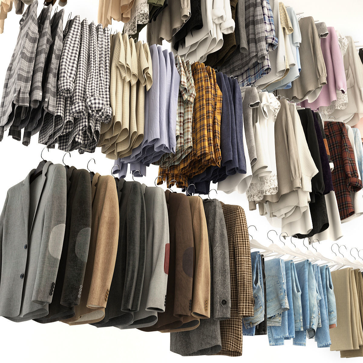 Collection of Clothes  3D model_2