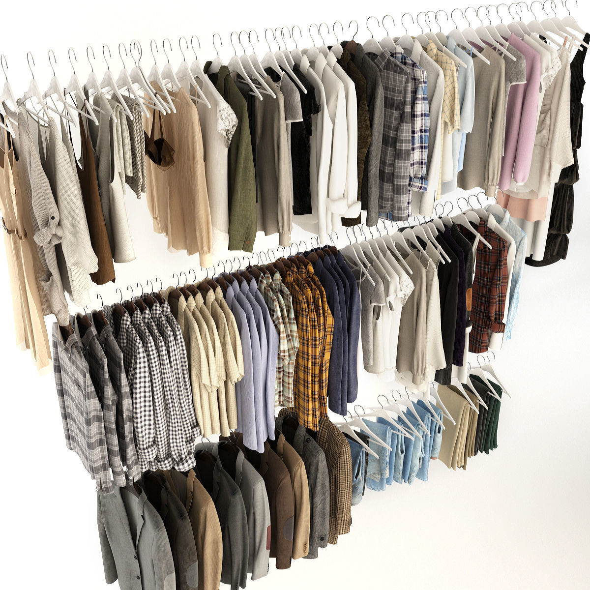 Collection of Clothes  3D model_4