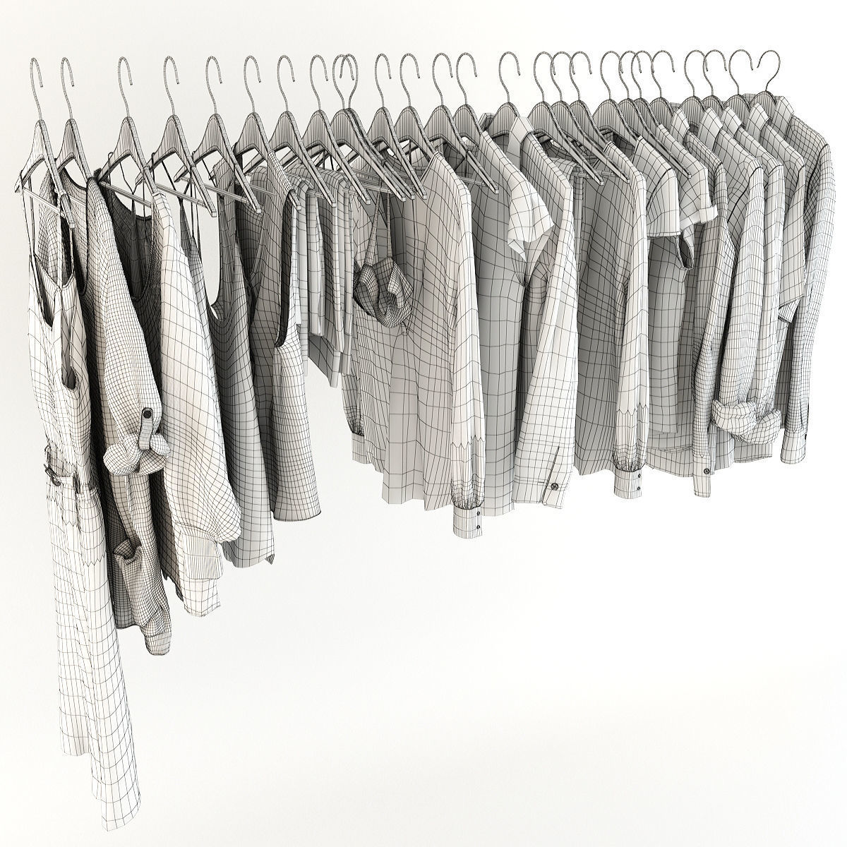 Collection of Clothes  3D model_18