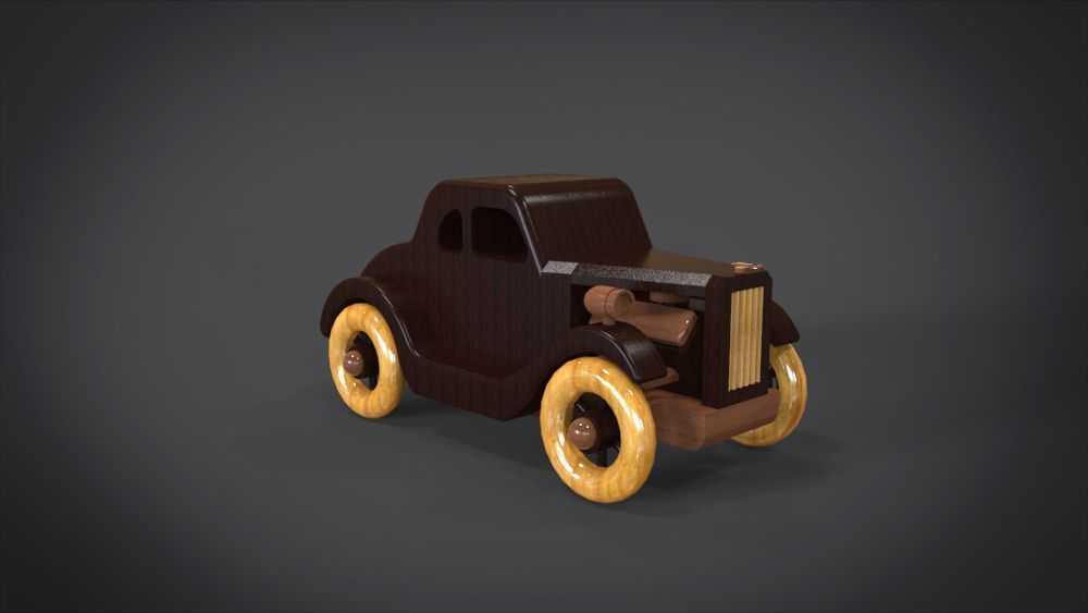 1935 Five-Window Hot Rod 3D print model_2