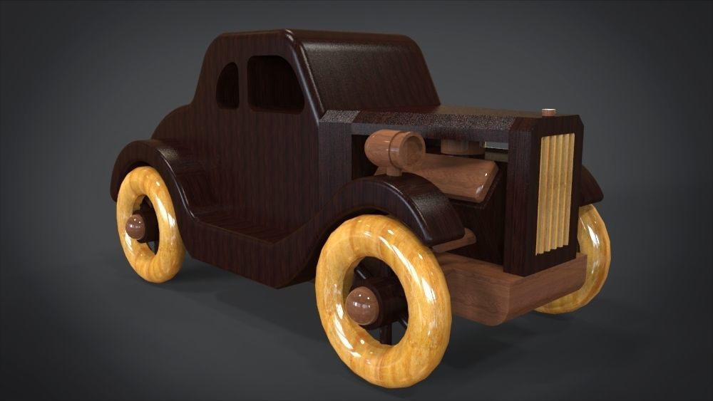 1935 Five-Window Hot Rod 3D print model_1