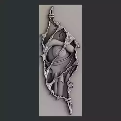 3d STL models for CNC skull