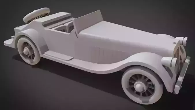 Classic Toy Roadster 3D print model