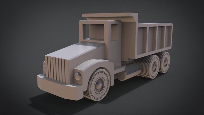 Toy Dump Truck 3D print model