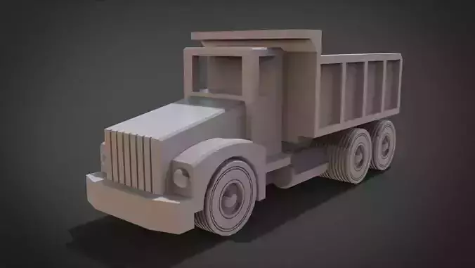 Toy Dump Truck 3D print model