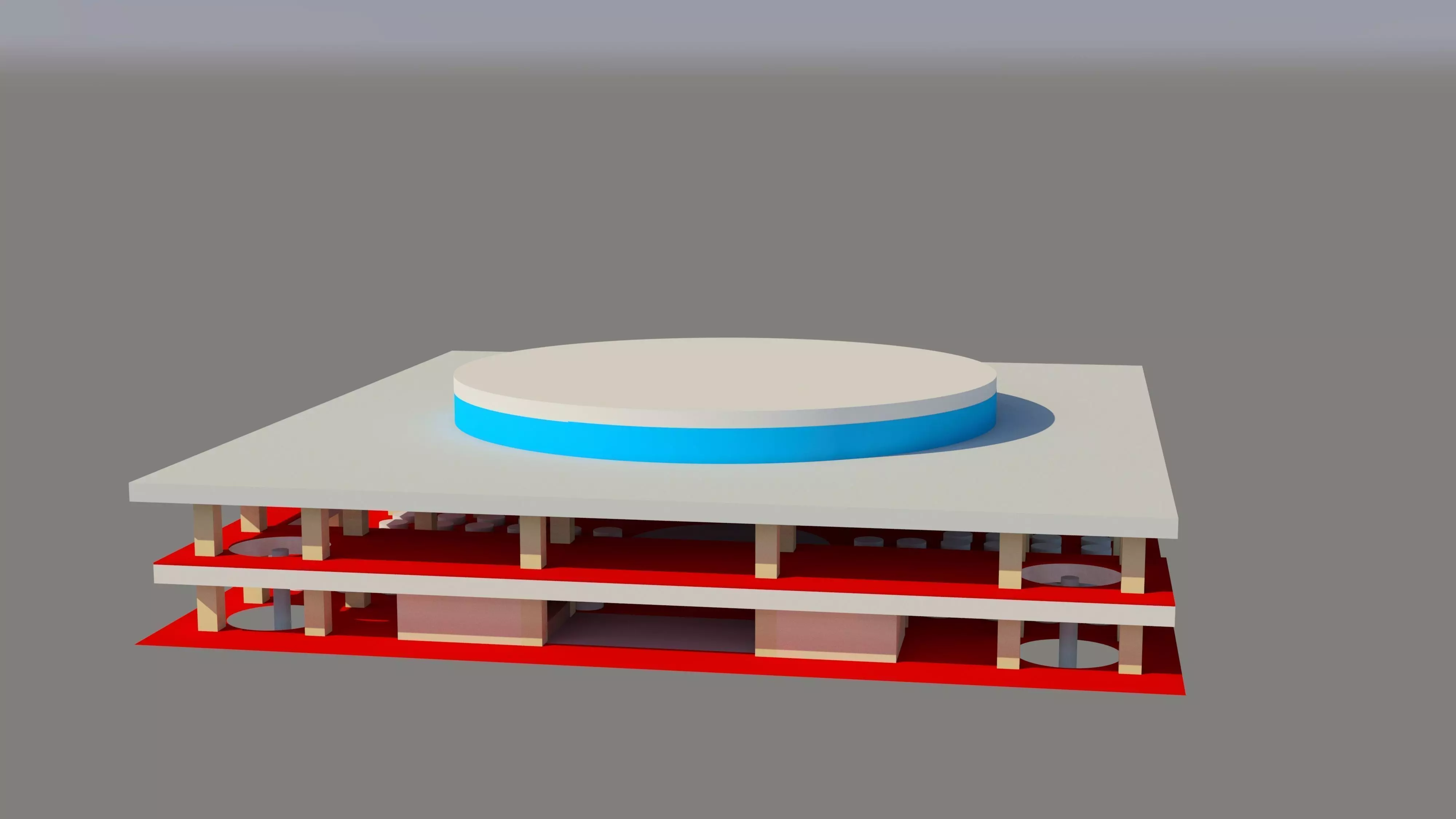 Banquet Hall Free 3D model