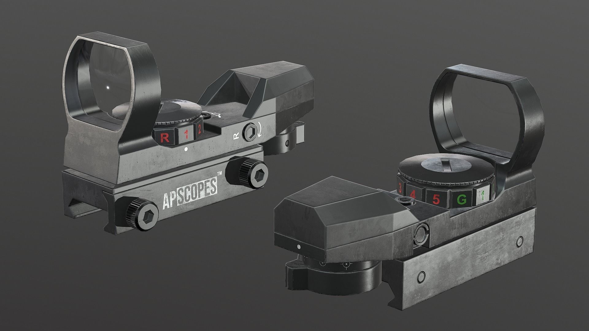 3D model Red Dot Sight VR / AR / low-poly | CGTrader