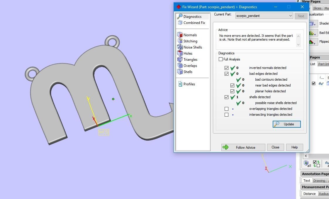 Simple Scorpio zodiac pendant 3D print model_5