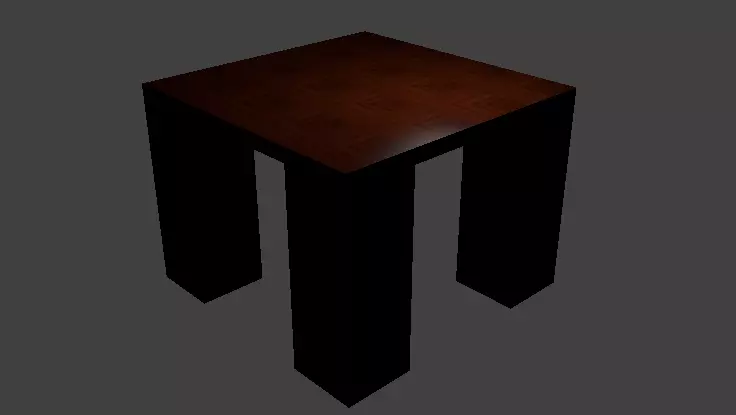Table Low-poly 3D model