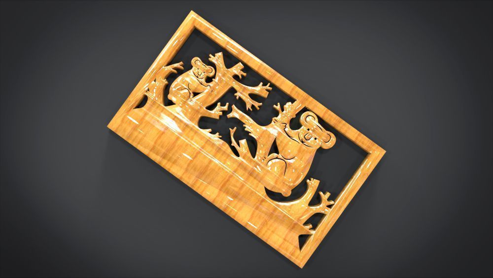 Ornament Koala Furniture 3D print model_7