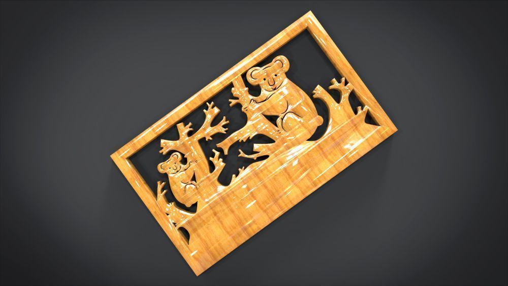 Ornament Koala Furniture 3D print model_10
