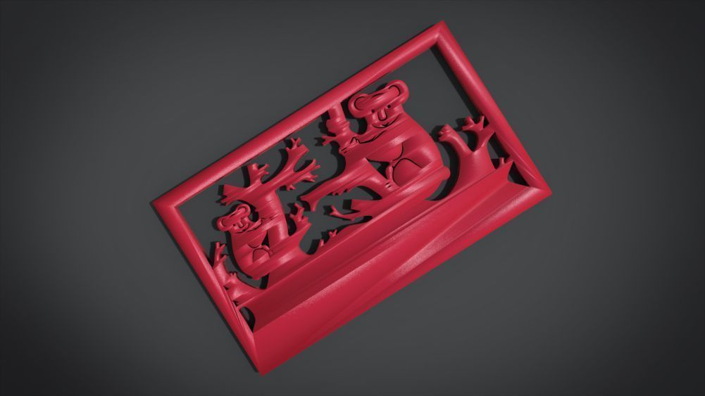 Ornament Koala Furniture 3D print model_20