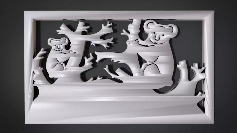 Ornament Koala Furniture 3D print model_0