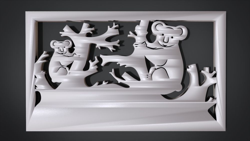 Ornament Koala Furniture 3D print model_22