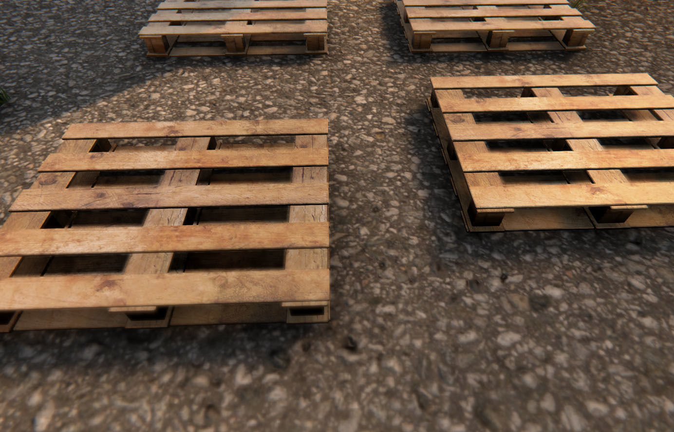 Oil Tanks Low-poly 3D model_1